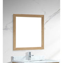 Laviva Sterling 30" Framed Square California White Oak Mirror 313FF-3030CO