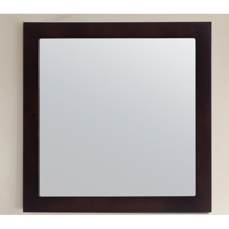 Laviva Sterling 30" Framed Square Espresso Mirror 313FF-3030E