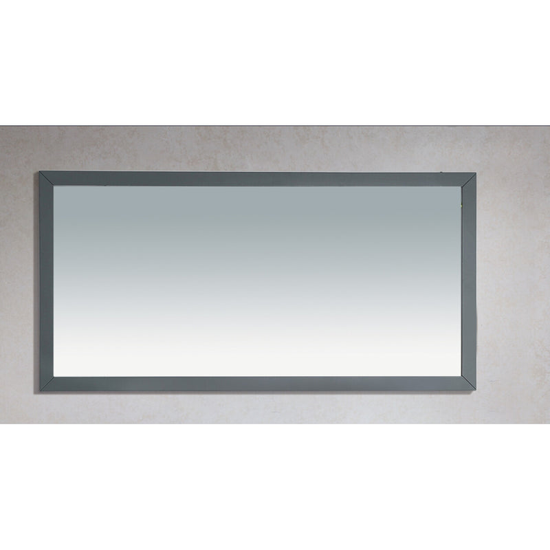 Laviva Sterling 60" Framed Rectangular Maple Gray Mirror 313FF-6030MG