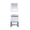 Laviva Alto 24" White Bathroom Vanity with Matte White VIVA Stone Solid Surface Countertop 313SMR-24W-MW