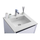 Laviva Alto 24" White Bathroom Vanity with Matte White VIVA Stone Solid Surface Countertop 313SMR-24W-MW