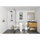 Laviva Alto 30" California White Oak Bathroom Vanity with Matte Black VIVA Stone Solid Surface Countertop 313SMR-30CO-MB