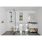 Laviva Alto 30" White Bathroom Vanity with Matte Black VIVA Stone Solid Surface Countertop 313SMR-30W-MB