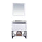 Laviva Alto 30" White Bathroom Vanity with Matte White VIVA Stone Solid Surface Countertop 313SMR-30W-MW