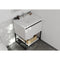 Laviva Alto 30" White Bathroom Vanity with Matte White VIVA Stone Solid Surface Countertop 313SMR-30W-MW
