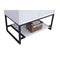 Laviva Alto 36" White Bathroom Vanity with Matte Black VIVA Stone Solid Surface Countertop 313SMR-36W-MB