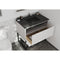 Laviva Alto 36" White Bathroom Vanity with Matte Black VIVA Stone Solid Surface Countertop 313SMR-36W-MB