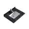 Laviva Forever 30" Single Hole Black Wood Marble Countertop with Rectangular Ceramic Sink 313SQ1H-30-BW