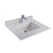 Laviva Forever 30" Single Hole White Quartz Countertop with Rectangular Ceramic Sink 313SQ1H-30-WQ