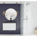 Laviva Vitri 30" Cloud White Bathroom Vanity with VIVA Stone Matte Black Solid Surface Countertop 313VTR-30CW-MB