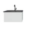 Laviva Vitri 30" Cloud White Bathroom Vanity with VIVA Stone Matte Black Solid Surface Countertop 313VTR-30CW-MB