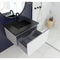 Laviva Vitri 30" Cloud White Bathroom Vanity with VIVA Stone Matte Black Solid Surface Countertop 313VTR-30CW-MB