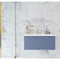 Laviva Vitri 36" Nautical Blue Bathroom Vanity with VIVA Stone Matte White Solid Surface Countertop 313VTR-36NB-MW
