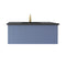 Laviva Vitri 42" Nautical Blue Bathroom Vanity with VIVA Stone Matte Black Solid Surface Countertop 313VTR-42NB-MB
