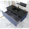 Laviva Vitri 48" Nautical Blue Bathroom Vanity with VIVA Stone Matte Black Solid Surface Countertop 313VTR-48NB-MB