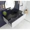 Laviva Vitri 54" Cloud White Bathroom Vanity with VIVA Stone Matte Black Solid Surface Countertop 313VTR-54CW-MB