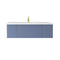 Laviva Vitri 54" Nautical Blue Bathroom Vanity with VIVA Stone Matte White Solid Surface Countertop 313VTR-54NB-MW