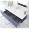 Laviva Vitri 60" Nautical Blue Single Sink Bathroom Vanity with VIVA Stone Matte White Solid Surface Countertop 313VTR-60CNB-MW