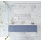 Laviva Vitri 66" Nautical Blue Single Sink Bathroom Vanity with VIVA Stone Matte White Solid Surface Countertop 313VTR-66NB-MW