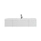 Laviva Vitri 72" Cloud White Single Sink Bathroom Vanity with VIVA Stone Matte White Solid Surface Countertop 313VTR-72CCW-MW