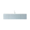 Laviva Vitri 72" Fossil Gray Single Sink Bathroom Vanity with VIVA Stone Matte White Solid Surface Countertop 313VTR-72CFG-MW