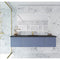 Laviva Vitri 72" Nautical Blue Single Sink Bathroom Vanity with VIVA Stone Matte Black Solid Surface Countertop 313VTR-72CNB-MB