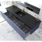Laviva Vitri 72" Nautical Blue Single Sink Bathroom Vanity with VIVA Stone Matte Black Solid Surface Countertop 313VTR-72CNB-MB