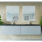 Laviva Vitri 72" Fossil Gray Double Sink Bathroom Vanity with VIVA Stone Matte Black Solid Surface Countertop 313VTR-72DFG-MB