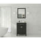 Laviva Wimbledon 24" Espresso Bathroom Vanity with White Quartz Countertop 313YG319-24E-WQ