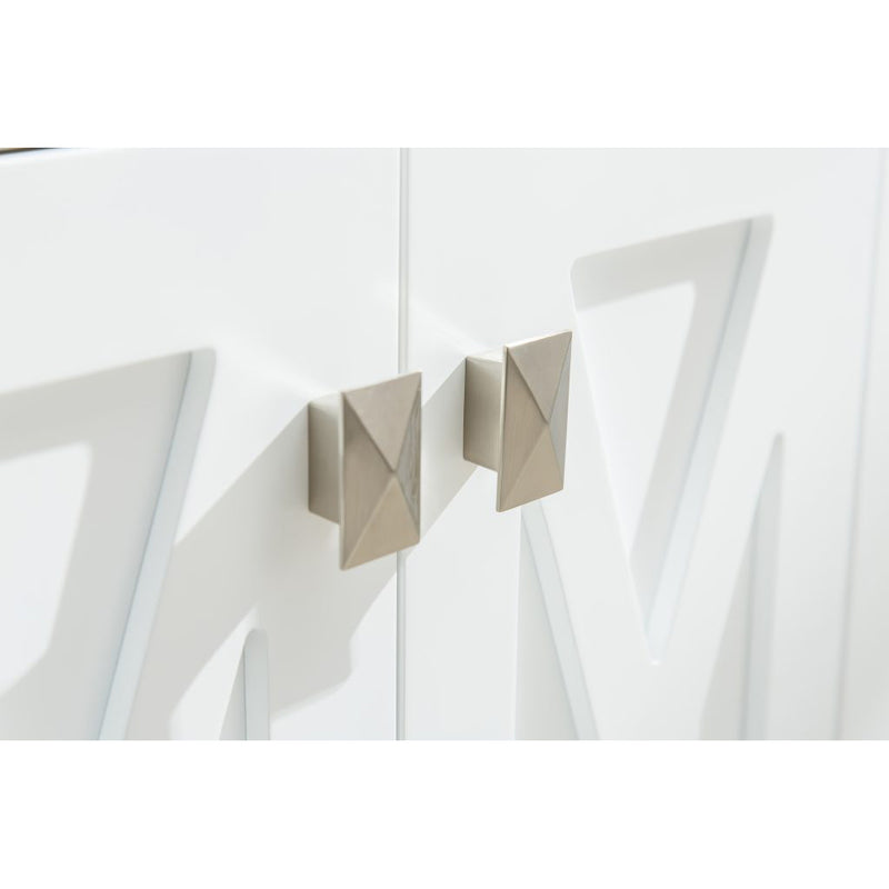 Laviva Wimbledon 24" White Bathroom Vanity with Matte White VIVA Stone Solid Surface Countertop 313YG319-24W-MW