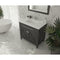Laviva Wimbledon 36" Espresso Bathroom Vanity with Matte White VIVA Stone Solid Surface Countertop 313YG319-36E-MW