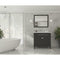 Laviva Wimbledon 36" Espresso Bathroom Vanity with Matte White VIVA Stone Solid Surface Countertop 313YG319-36E-MW