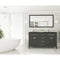 Laviva Wimbledon 60" Espresso Double Sink Bathroom Vanity with Matte Black VIVA Stone Solid Surface Countertop 313YG319-60E-MB