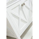 Laviva Wimbledon 60" White Double Sink Bathroom Vanity with Matte White VIVA Stone Solid Surface Countertop 313YG319-60W-MW