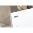 Laviva Wimbledon 60" White Double Sink Bathroom Vanity with Matte White VIVA Stone Solid Surface Countertop 313YG319-60W-MW