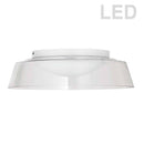 Dainolite 35W Flush Mount Mw Finish With Clear Glass 3145-LEDFH18-CL-MW