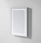 Aquadom 24in x 30in x 5in Left Hinge Royale Plus LED Lighted Mirror Glass Medicine Cabinet for Bathroom Defogger Dimmer Outlet