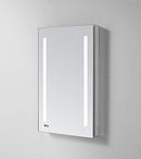 Aquadom 24" x 30" x 5" Right Hinge Signature Royale LED Lighted Mirror Glass Medicine Cabinet For Bathroom 3D color temperature lights Cool or Warm Clock Defogger Dimmer Outlet with USB