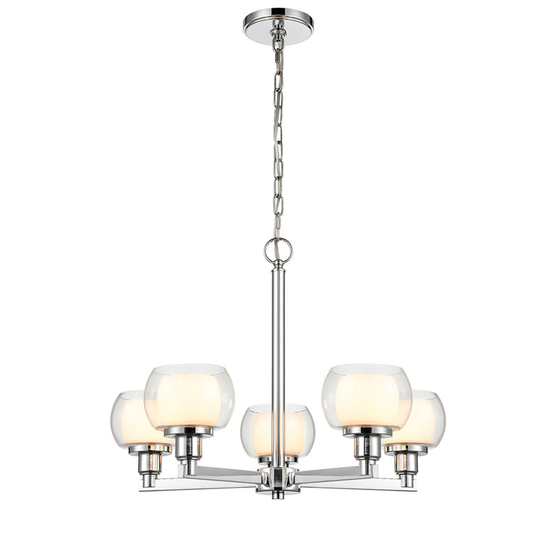 Innovations Lighting Cairo 5 Light 20" Chandelier 330-5CR-PC-CLW