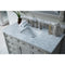 James Martin Brittany 48" Urban Gray Single Vanity with 3 cm Carrara Marble Top 650-V48-UGR-3CAR