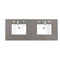 James Martin 60" Double Top 3 cm Grey Expo Quartz with Sink 050-S60D-GEX-SNK