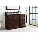 James Martin De Soto 48" Single Vanity Burnished Mahogany with 3 cm Classic White Quartz Top 825-V48-BNM-3CLW