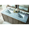 James Martin Chicago 60" Whitewashed Walnut Double Vanity with 3 cm Carrara Marble Top 305-V60D-WWW-3CAR