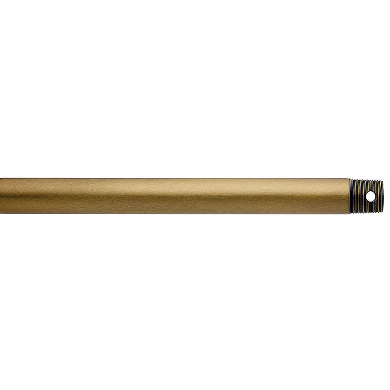 Kichler Dual Threaded 18" Downrod Natural Brass 360001NBR