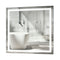 Krugg Icon 36" X 36" LED Bathroom Mirror with Dimmer and Defogger Large Square Lighted Vanity Mirror ICON3636