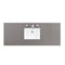 James Martin 60" Single Top 3 cm Grey Expo Quartz with Sink 050-S60S-GEX-SNK