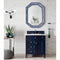 James Martin Brittany 30" Single Vanity Victory Blue with 3 cm Eternal Jasmine Pearl Quartz Top 650-V30-VBL-3EJP