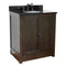 Bellaterra 31" Single Vanity" Brown Ash Top With Black Galaxy And Oval Sink 400100-BA-BGO
