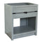 Bellaterra 30" Single Vanity" Gray Ash Finish Cabinet Only 400101-GYA