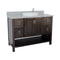 Bellaterra 49" Single Vanity" Silvery Brown Finish Top With Gray Granite And Round Sink 400300-SB-GYRD